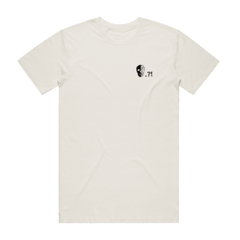 Skull Men's 100% Organic Cotton Embroidered T-shirt in Natural / XXL by Buff Diss