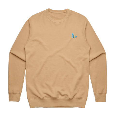 Ladder Men's 100% Cotton Embroidered Sweatshirt in Tan / XXL by erinswindow