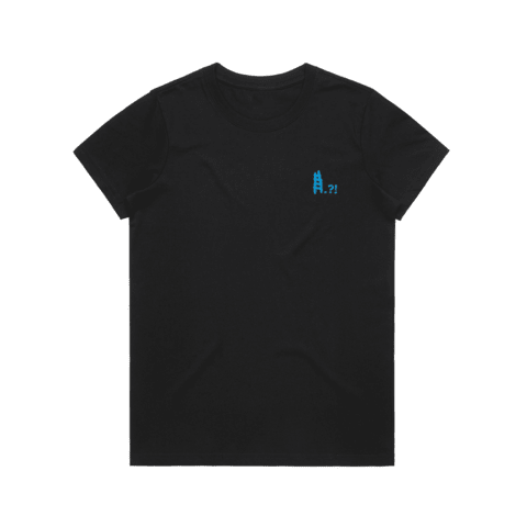 Ladder Women's 100% Organic Cotton Embroidered T-shirt in Black / XXL by erinswindow