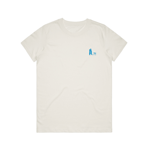 Ladder Women's 100% Organic Cotton Embroidered T-shirt in Natural / XXL by erinswindow