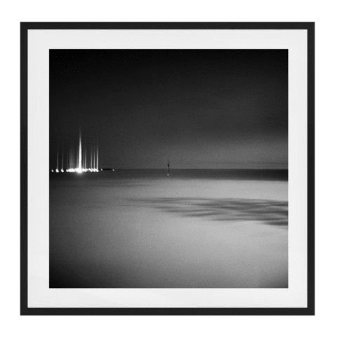 Elwood Solid Wood Framed Art Print in Black Frame / 95 X 95 CM by Serap Osman