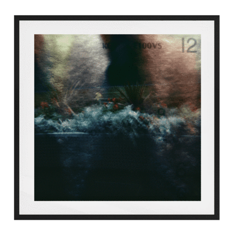 After Hours 3 Solid Wood Framed Art Print in Black Frame / 83 X 83 CM by Serap Osman