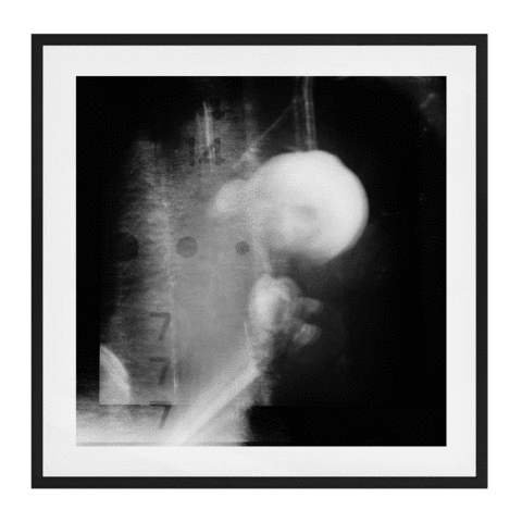 7 Solid Wood Framed Art Print in Black Frame / 83 X 83 CM by Serap Osman