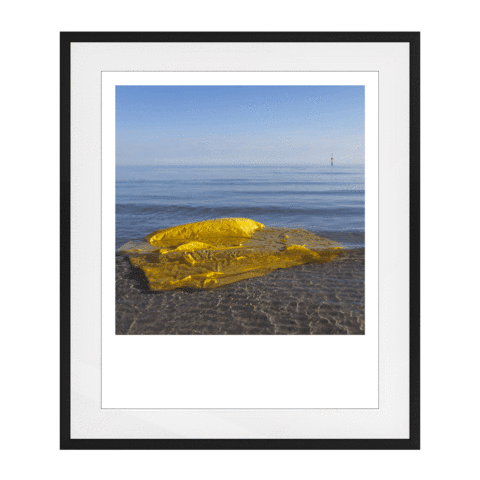 Hands All Over 10 Solid Wood Framed Art Print in Black Frame / 95 X 78 CM by Serap Osman