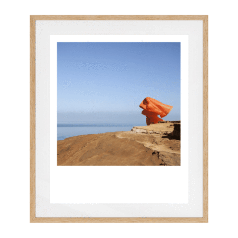 Hands All Over 03 Solid Wood Framed Art Print in Natural Frame / 83 X 68 CM by Serap Osman