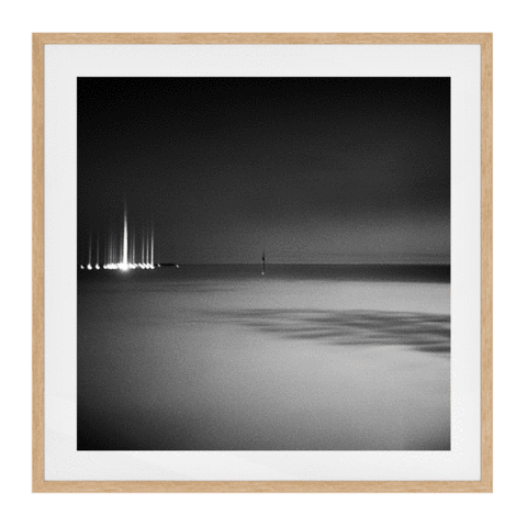 Elwood Solid Wood Framed Art Print in Natural Frame / 95 X 95 CM by Serap Osman