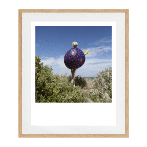 Hands All Over 08 Solid Wood Framed Art Print in Natural Frame / 95 X 78 CM by Serap Osman
