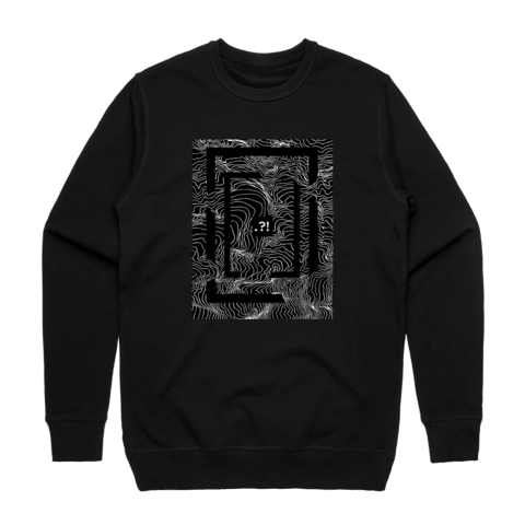 Square Men's 100% Cotton Minimal Sweatshirt in Black / XXL by Buff Diss