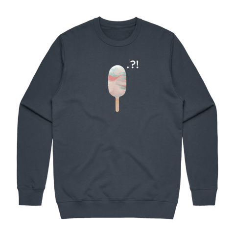 Cake Popsicle 09 Men's 100% Cotton Minimal Sweatshirt in Air Force Blue / XXL by Raymond Tan