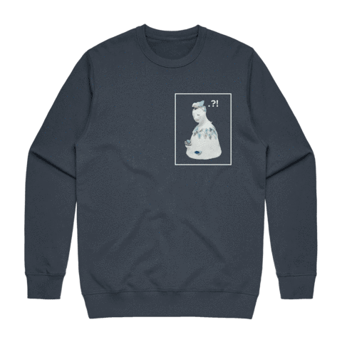 Bell People 01 Men's 100% Cotton Minimal Sweatshirt in Air Force Blue / XXL by erinswindow