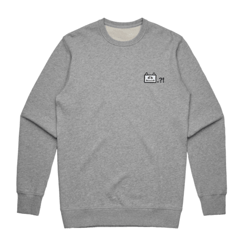 Miiya Men's 100% Cotton Embroidered Sweatshirt in Grey / XXL by Enpei Ito