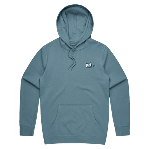 Miiya Unisex Minimal Fleece Hoodie in Slate Blue / XS by Enpei Ito