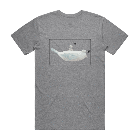 Bird Rider 02 Men's 100% Organic Cotton Minimal T-shirt in Grey / XXL by erinswindow