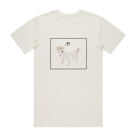 Dog With A Crown Men's 100% Organic Cotton Minimal T-shirt in Natural / XXL by erinswindow