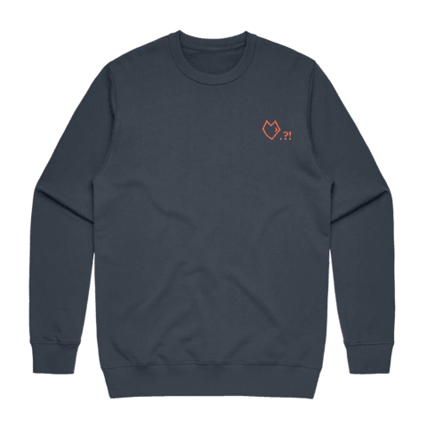 Lover Men's 100% Cotton Embroidered Sweatshirt in Air Force Blue / XXL by Paul Turner