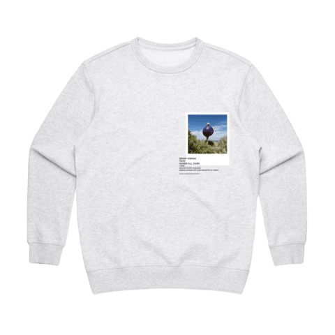 Hands All Over 08 Women's 100% Cotton Gallery Sweatshirt in Marble White / XL by Serap Osman