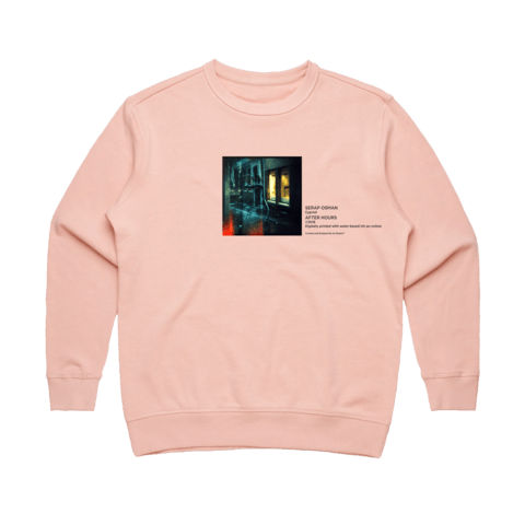 After Hours 1 Women's 100% Cotton Gallery Sweatshirt in Pale Pink / XL by Serap Osman