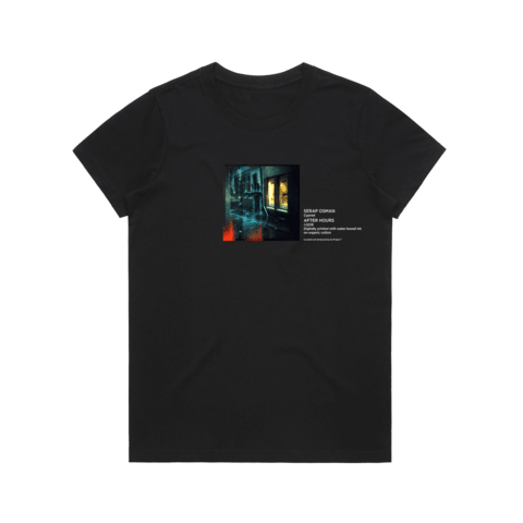 After Hours 1 Women's 100% Organic Cotton Gallery T-shirt in Black / XXL by Serap Osman