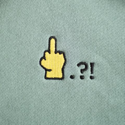 Hands All Over Men's 100% Cotton Embroidered Sweatshirt in by Serap Osman
