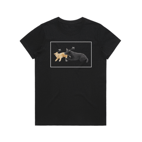 Apple & Chibi Women's 100% Organic Cotton Minimal T-shirt in Black / XXL by erinswindow
