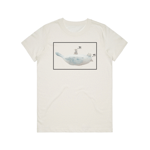 Bird Rider 02 Women's 100% Organic Cotton Minimal T-shirt in Natural / XXL by erinswindow