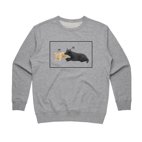 Apple & Chibi Women's 100% Cotton Minimal Sweatshirt in Grey / XXL by erinswindow