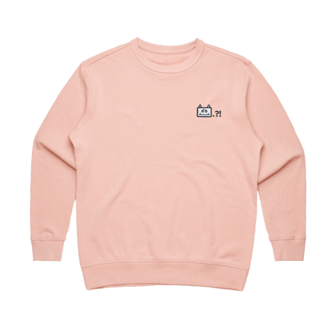 Miiya Women's 100% Cotton Embroidered Sweatshirt in Pale Pink / XL by Enpei Ito