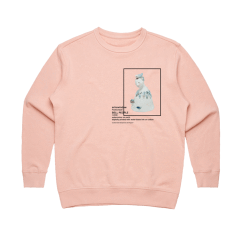 Bell People 01 Women's 100% Cotton Gallery Sweatshirt in Pale Pink / XXL by erinswindow