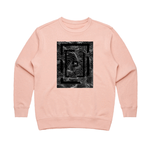Square Women's 100% Cotton Minimal Sweatshirt in Pale Pink / XL by Buff Diss