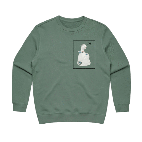 Bell People 03 Women's 100% Cotton Minimal Sweatshirt in Sage / XXL by erinswindow
