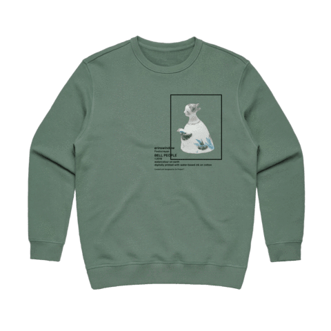 Bell People 02 Women's 100% Cotton Gallery Sweatshirt in Sage / XXL by erinswindow
