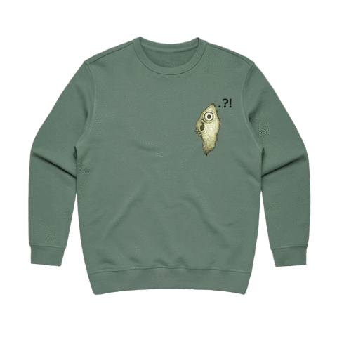 Hooya Women's 100% Cotton Minimal Sweatshirt in Sage / XL by Enpei Ito