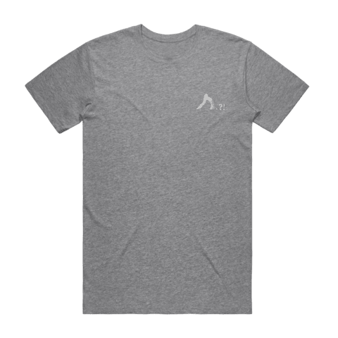 Shark Men's 100% Organic Cotton Embroidered T-shirt in Grey / XXL by Yuuna Okanishi