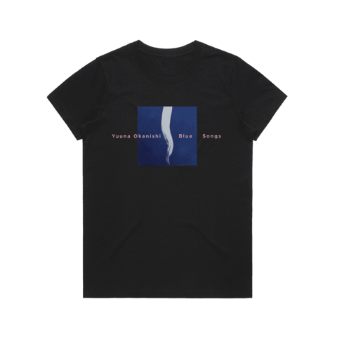 Blue Songs Women's 100% Organic Cotton Embroidered T-shirt in Black / XXL by Yuuna Okanishi