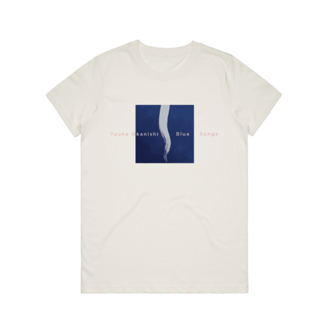 Blue Songs Women's 100% Organic Cotton Embroidered T-shirt in Natural / XXL by Yuuna Okanishi