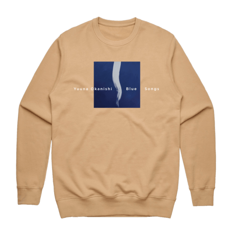 Blue Songs Men's 100% Cotton Embroidered Sweatshirt in Tan / XXL by Yuuna Okanishi