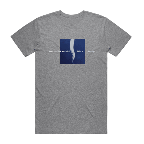 Blue Songs Men's 100% Organic Cotton Embroidered T-shirt in Grey / XXL by Yuuna Okanishi