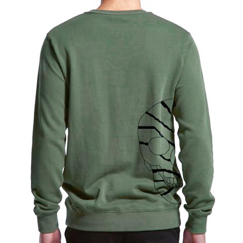 Skull Men's 100% Cotton Minimal Sweatshirt in by Buff Diss
