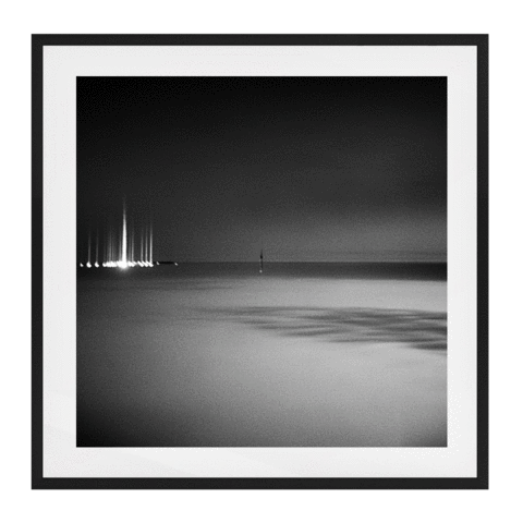 Elwood Solid Wood Framed Art Print in Black Frame / 95 X 95 CM by Serap Osman