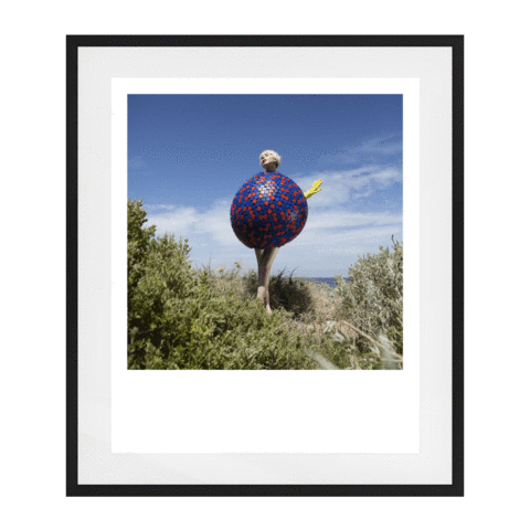 Hands All Over 08 Solid Wood Framed Art Print in Black Frame / 95 X 78 CM by Serap Osman
