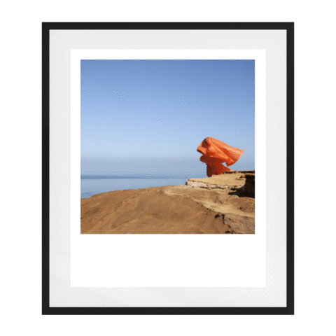 Hands All Over 03 Solid Wood Framed Art Print in Black Frame / 83 X 68 CM by Serap Osman