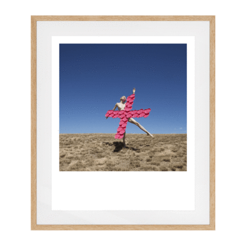 Hands All Over 07 Solid Wood Framed Art Print in Natural Frame / 95 X 78 CM by Serap Osman