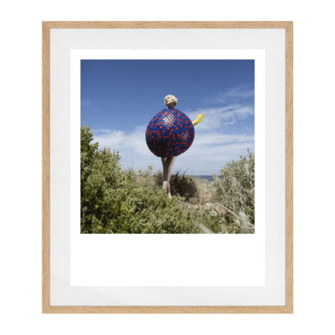Hands All Over 08 Solid Wood Framed Art Print in Natural Frame / 95 X 78 CM by Serap Osman
