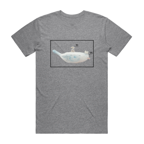 Bird Rider 02 Men's 100% Organic Cotton Minimal T-shirt in Grey / XXL by erinswindow