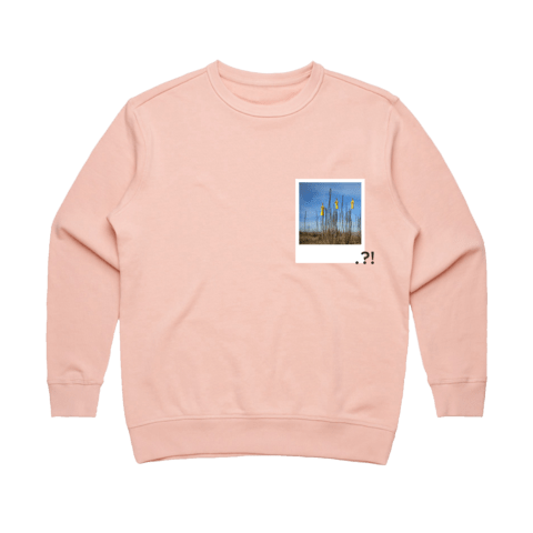 Hands All Over 09 Women's 100% Cotton Minimal Sweatshirt in Pale Pink / XXL by Serap Osman