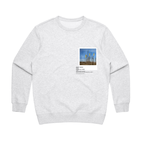 Hands All Over 09 Women's 100% Cotton Gallery Sweatshirt in Marble White / XXL by Serap Osman