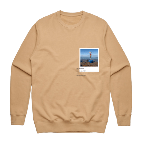 Hands All Over 11 Men's 100% Cotton Gallery Sweatshirt in Tan / XXL by Serap Osman
