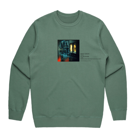 After Hours 1 Men's 100% Cotton Gallery Sweatshirt in Sage / XXL by Serap Osman