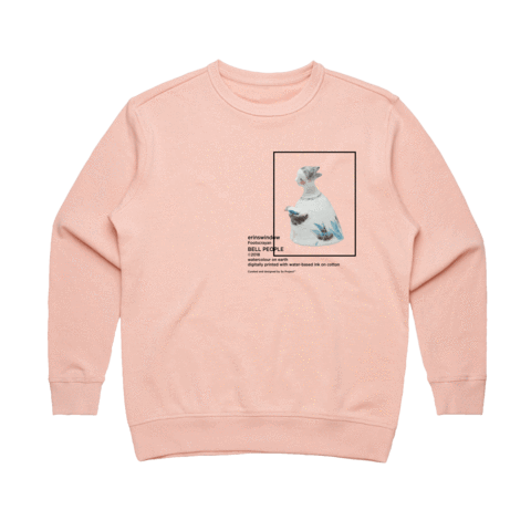 Bell People 02 Women's 100% Cotton Gallery Sweatshirt in Pale Pink / XXL by erinswindow