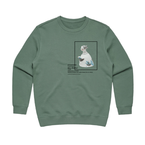 Bell People 02 Women's 100% Cotton Gallery Sweatshirt in Sage / XXL by erinswindow